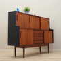 Vintage Highboard Teakholz Braun 1960er Jahre 5