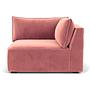 Daphne 1-Sitzer Eckmodul Rechts Lux Vintage Rosa 1