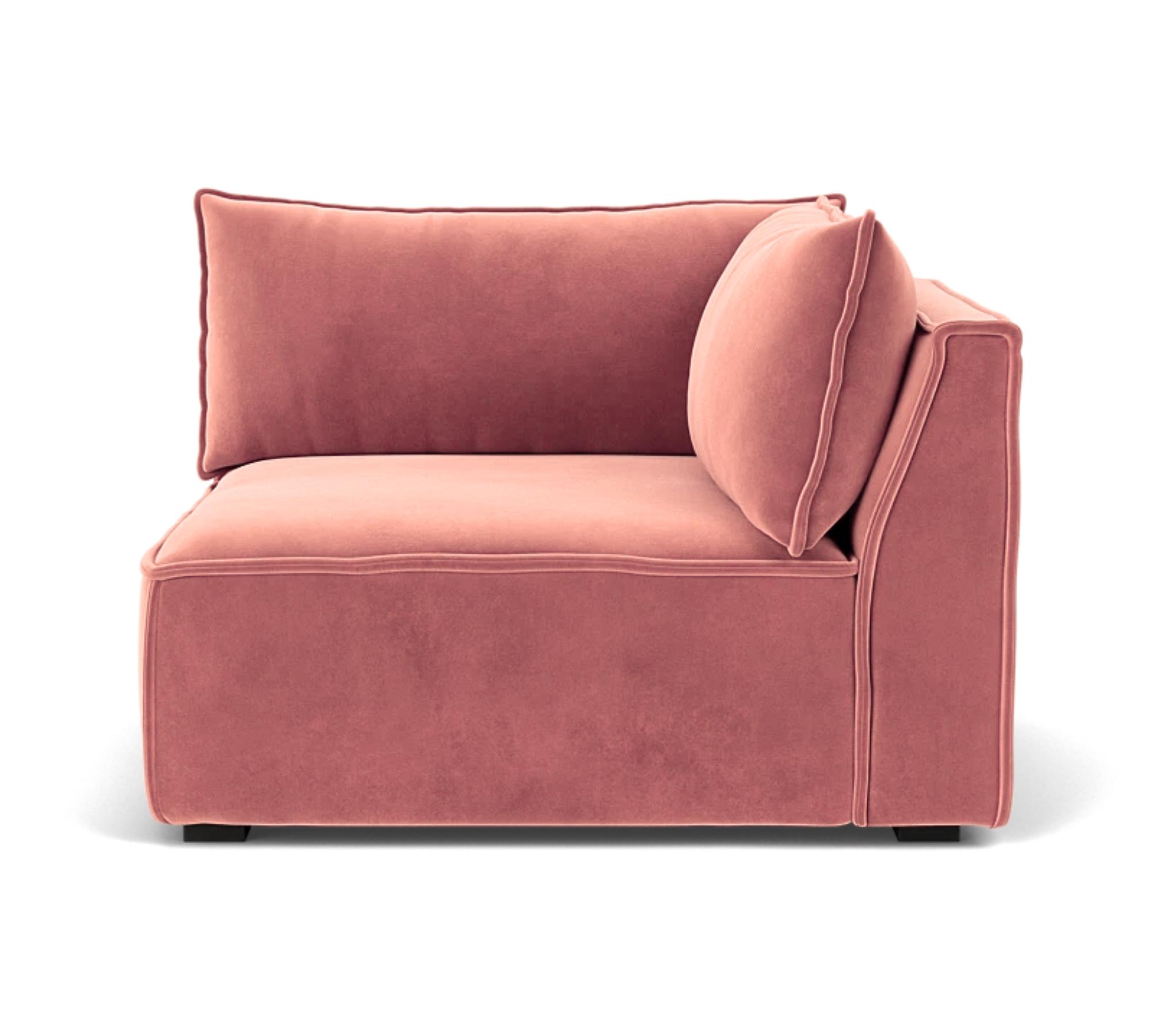 Daphne 1-Sitzer Eckmodul Rechts Lux Vintage Rosa 1