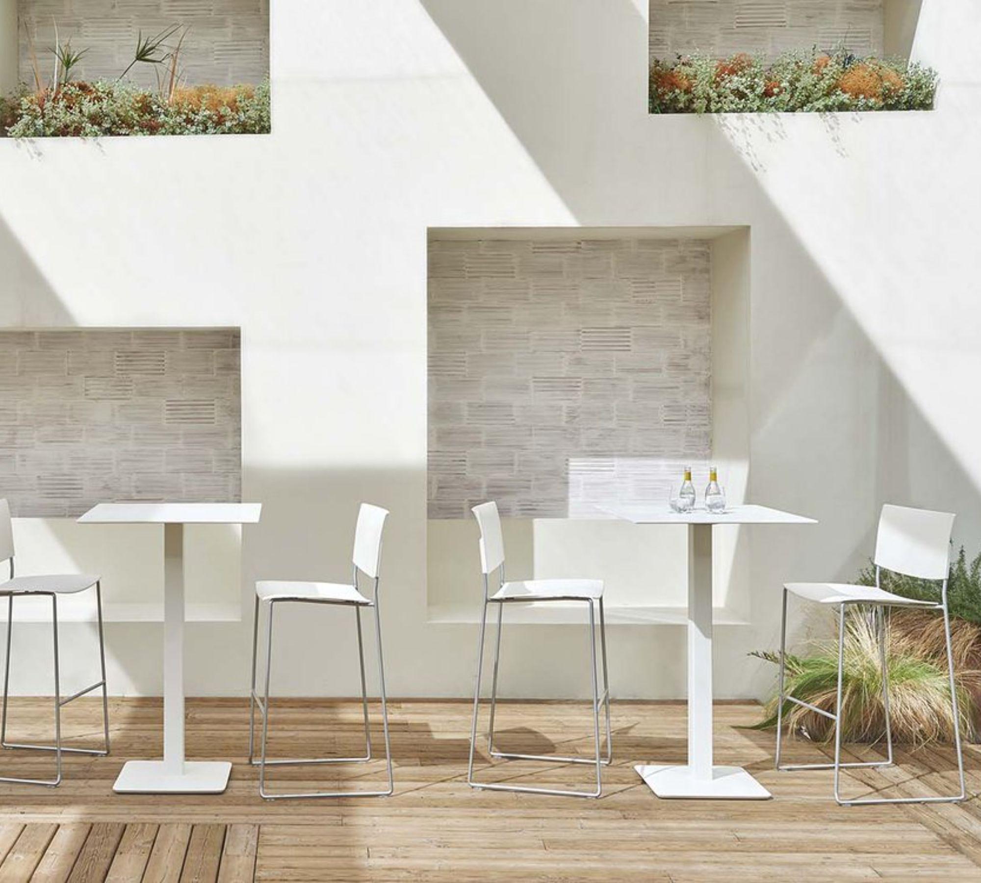 Sit BQ1209 Barstuhl Aluminium Weiß 2