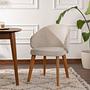 2x Bentley Dining Chair Wood Veneer White 1
