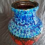 Vintage Vase Keramik Mehrfarbig 3