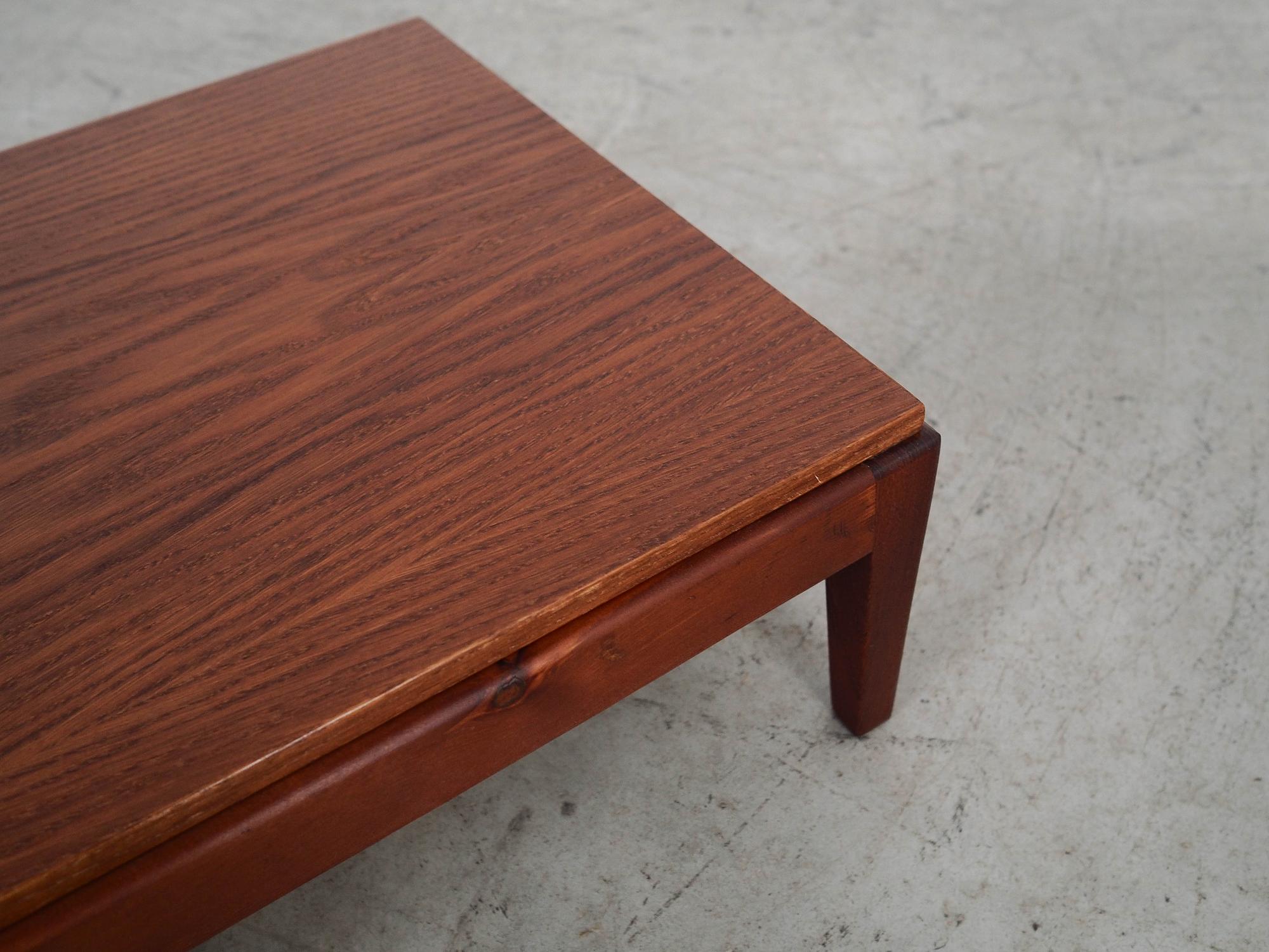 Couchtisch Eichenholz Optik 1970er Jahre 7