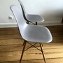 2x Vitra Eames Plastic Armchair Ahornholz Mauve Grau 3