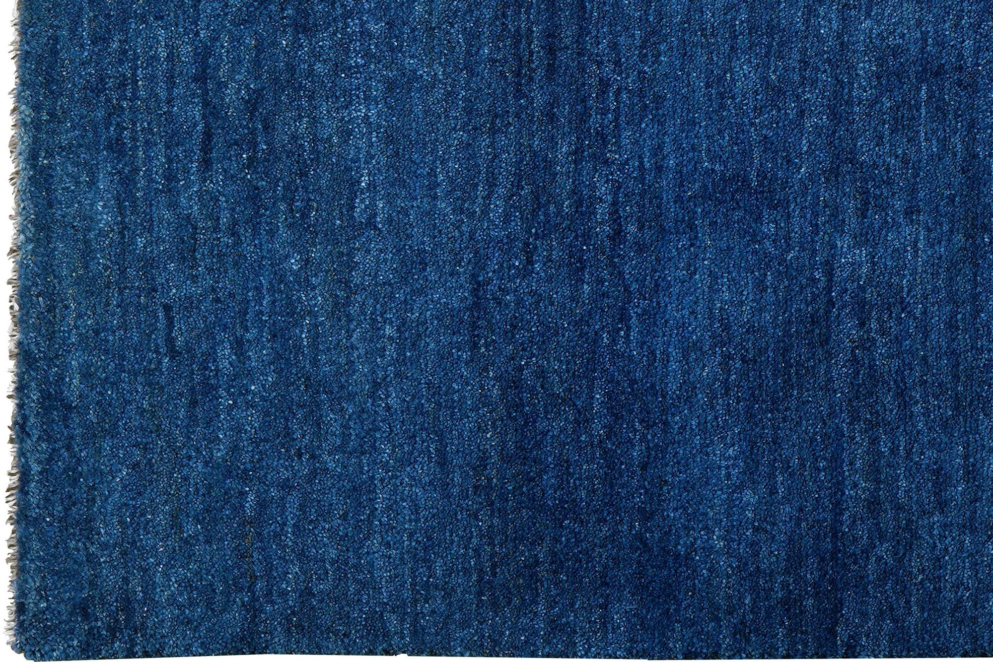 Tappeto Gabbeh lana blu 1