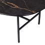 Vajen Coffee table marble look Black 7