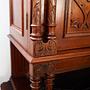 Vintage cabinet oak wood brown 12