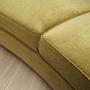 4-seater sofa velvet green 1960s 10