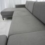 Tyme Sofa Landscape with Chaise Lounge Fine Fabric Slate Grey 4