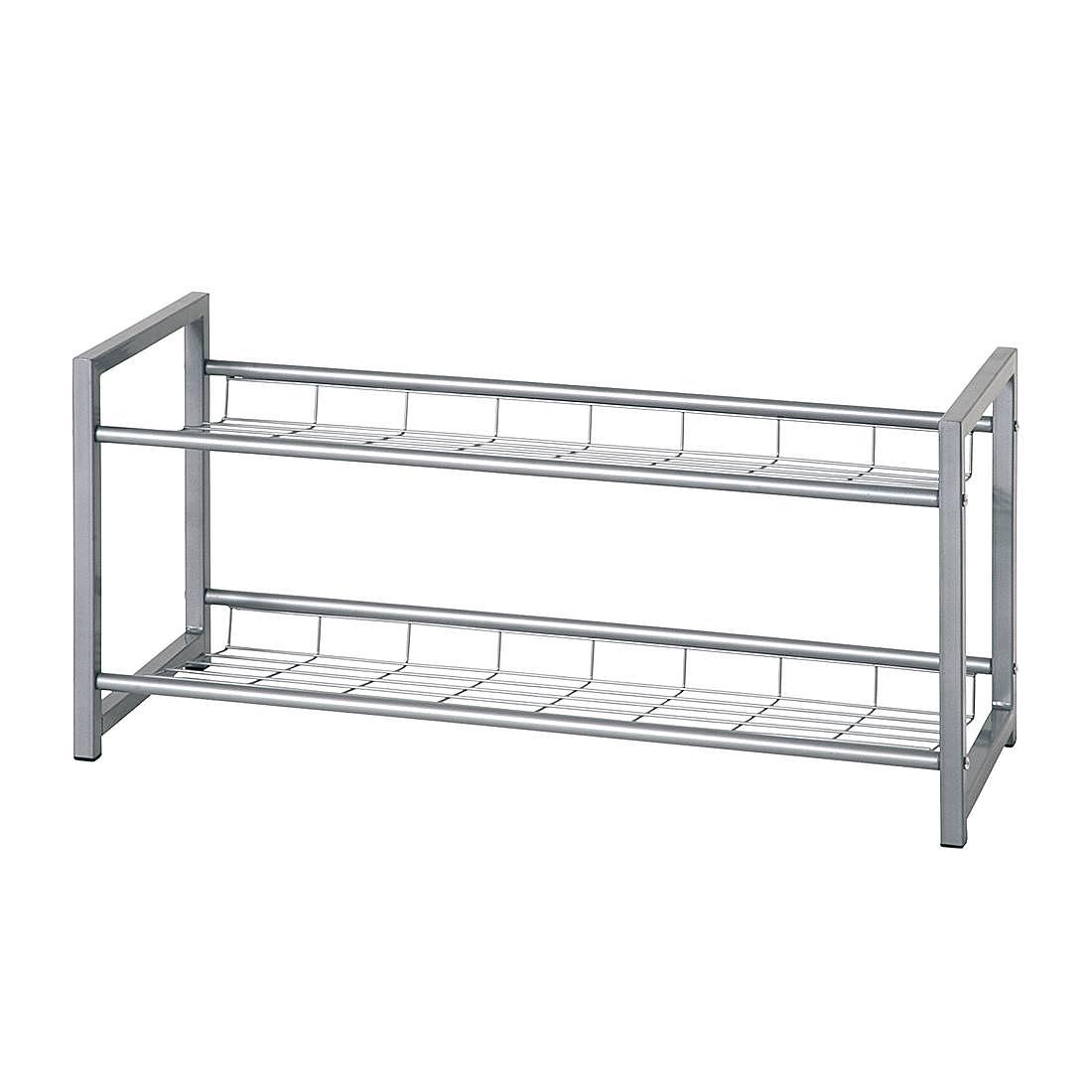 Schuhregal Kelowna I Alufarben 0