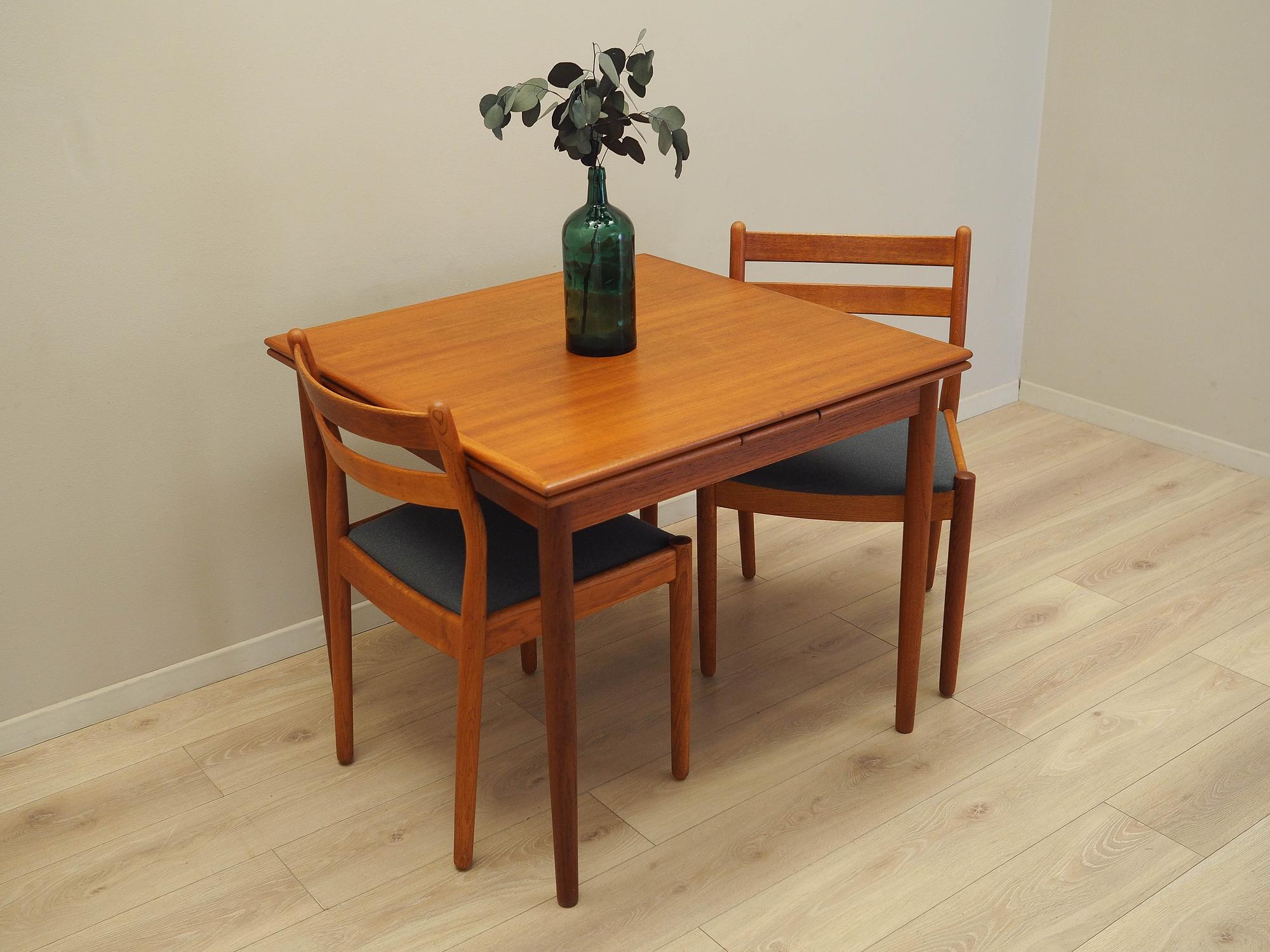 Teak-Tisch 1970er Jahre Braun 2