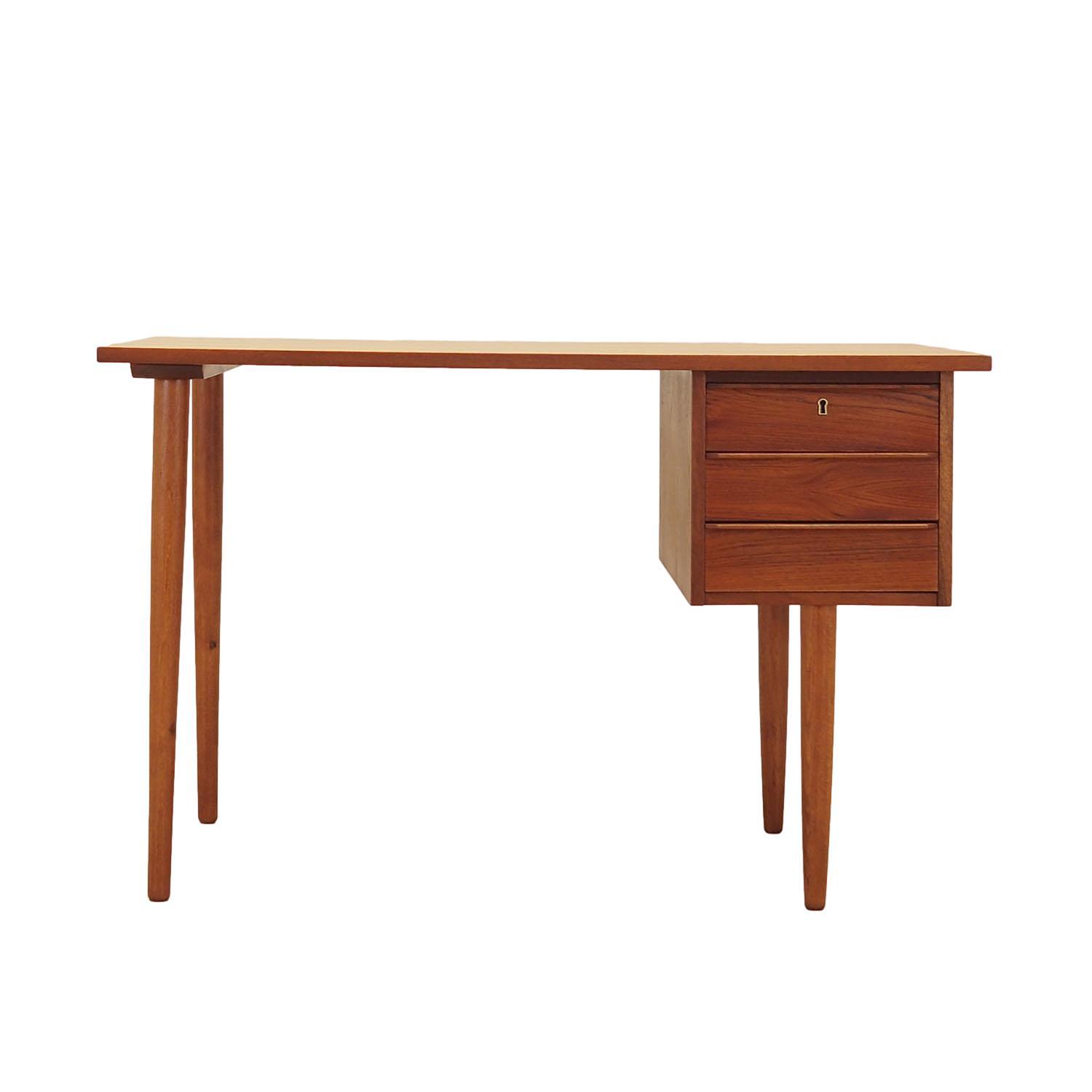Schreibtisch Teakholz 1960er Jahre 0
