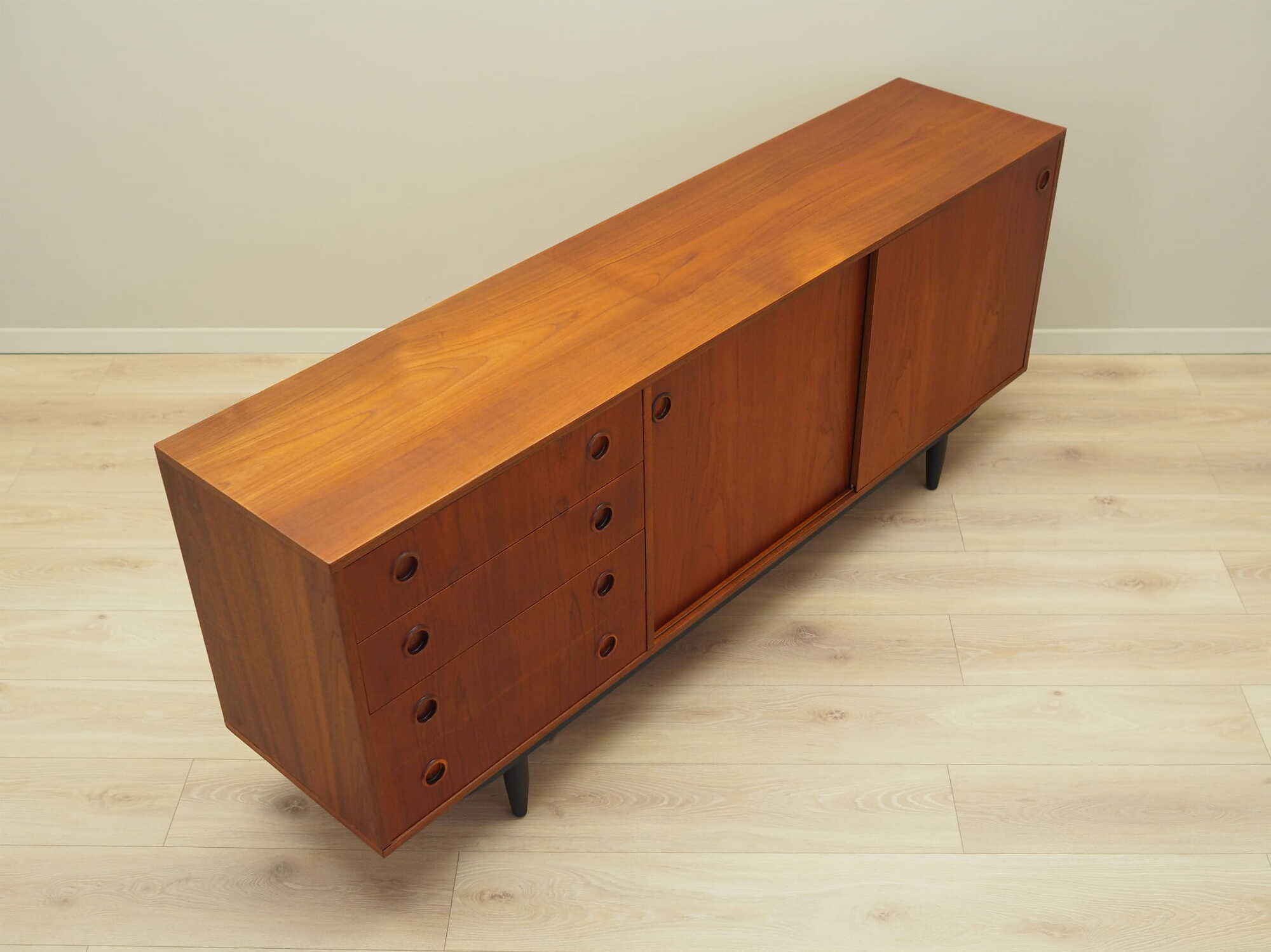 Vintage Sideboard Teakholz Braun 1970er Jahre 6