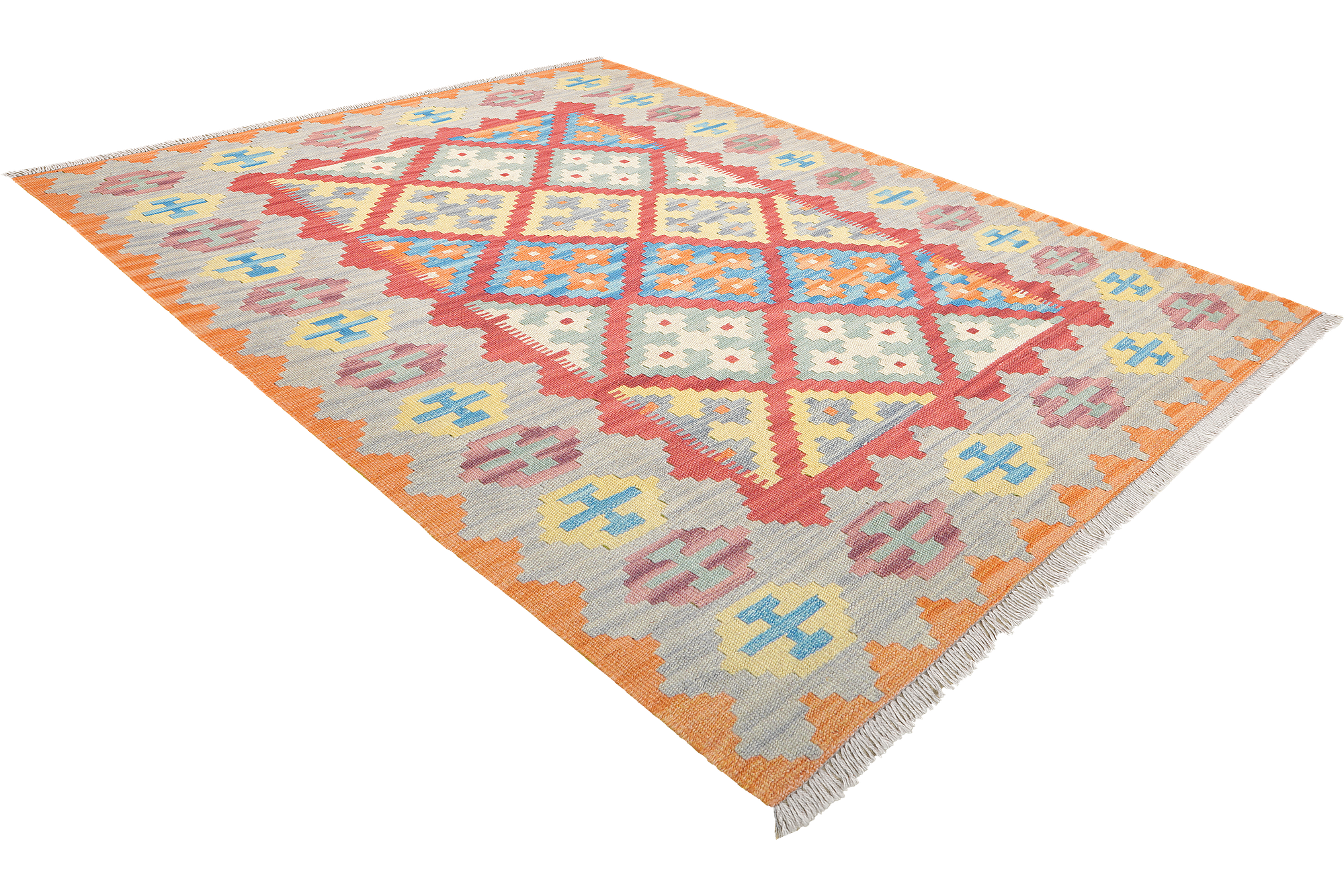 Kelim Gashgai Rug Wool Red 2