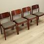 4x Chair-Set Wood Brown 1970s 5