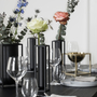 Kubus Vase Flora Schwarz 1