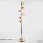 Floor lamp Ilumo Colored glass / Iron 6-Light Beige Gold 2