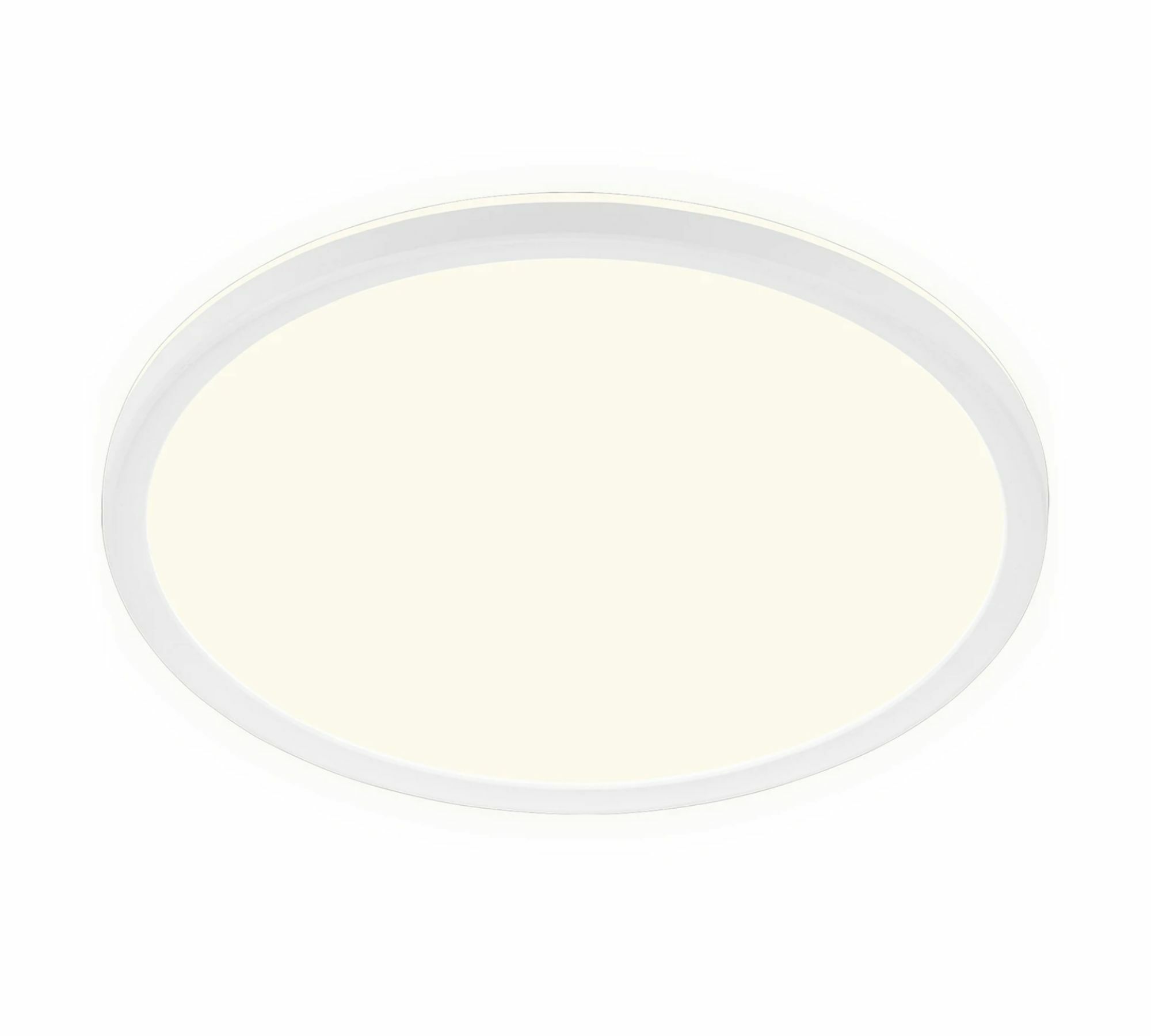 LED Ceiling Light Round Plastic White 0