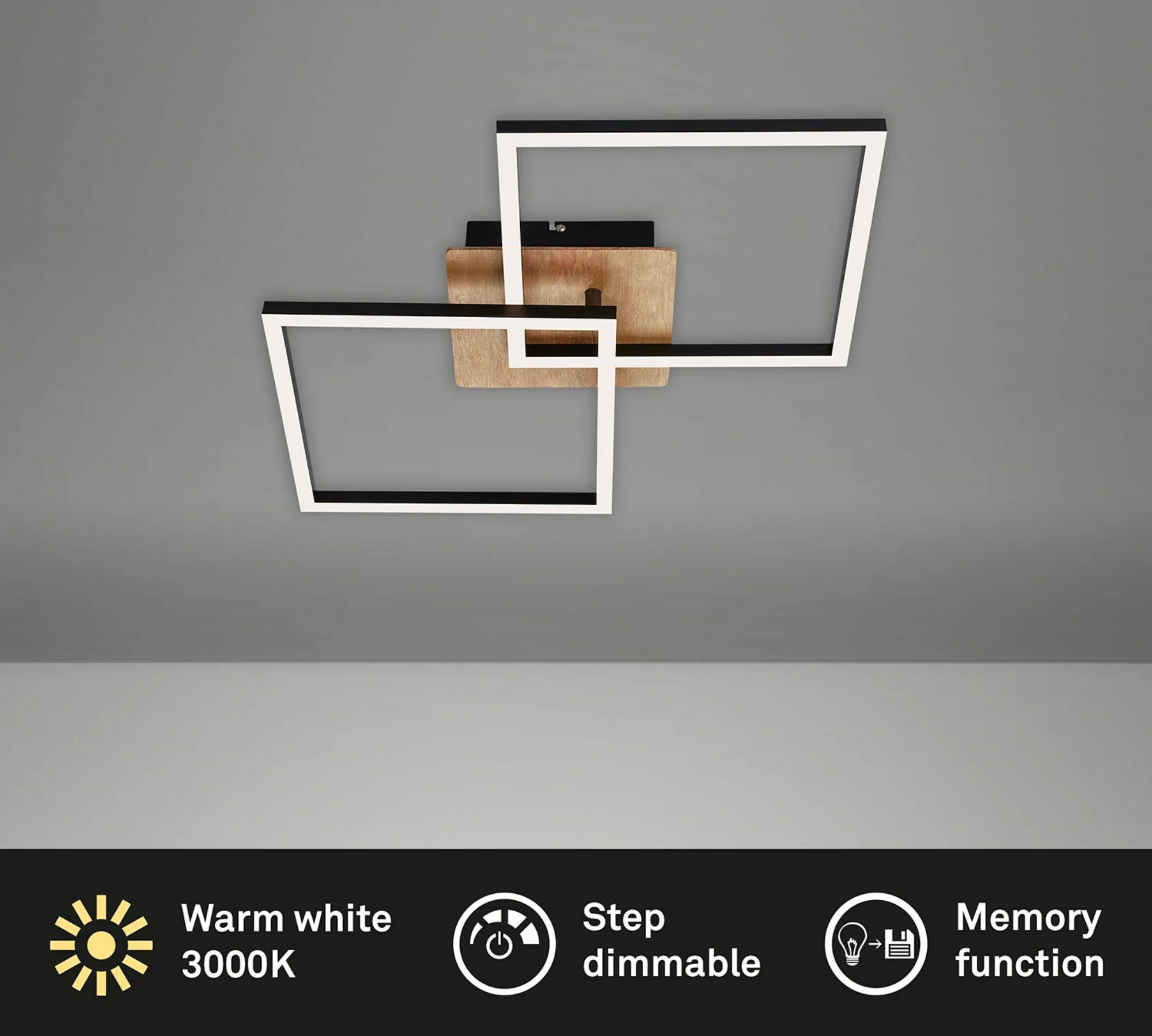 LED Deckenleuchte 1-flammig Kunststoff Metall 4