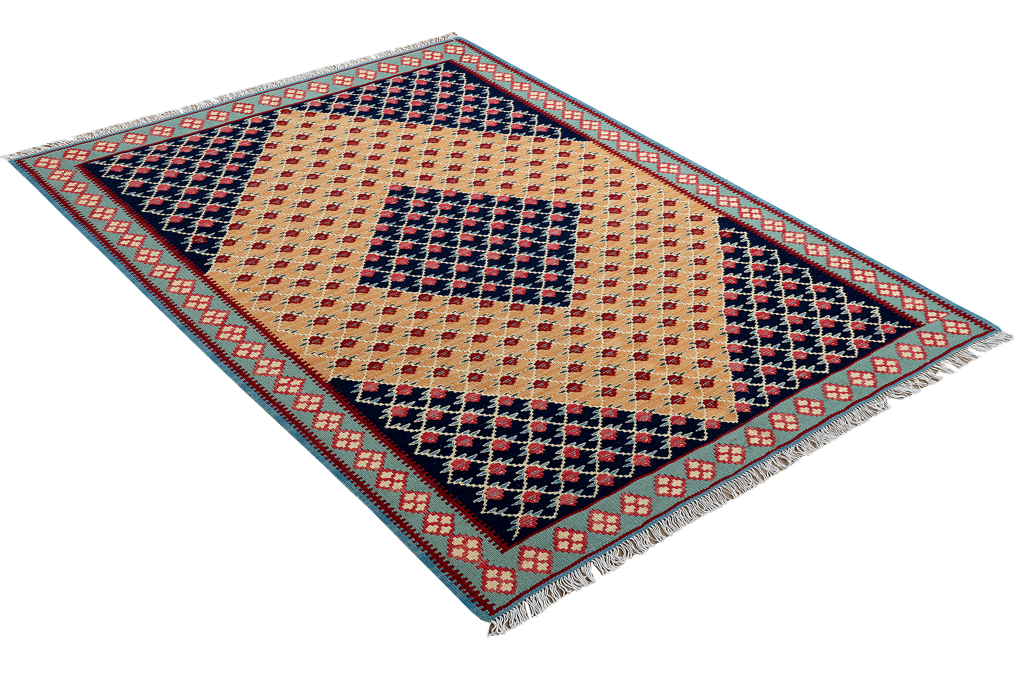 Kelim Senneh Rug Multi-colored 2