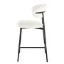Bar stool ABETITO Set of 2 White 2
