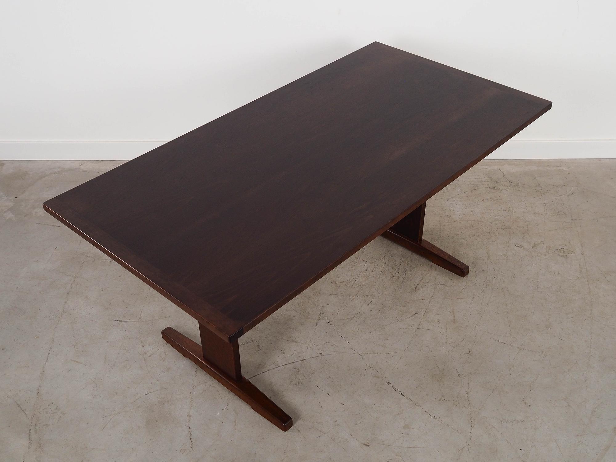 Tisch Eichenholz Optik 1970er Jahre 6