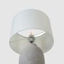 Table lamp Lanta linen fabric / concrete 1-light 3