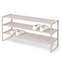 Shoe Rack Rex 3 Shelves Sand Grey 0