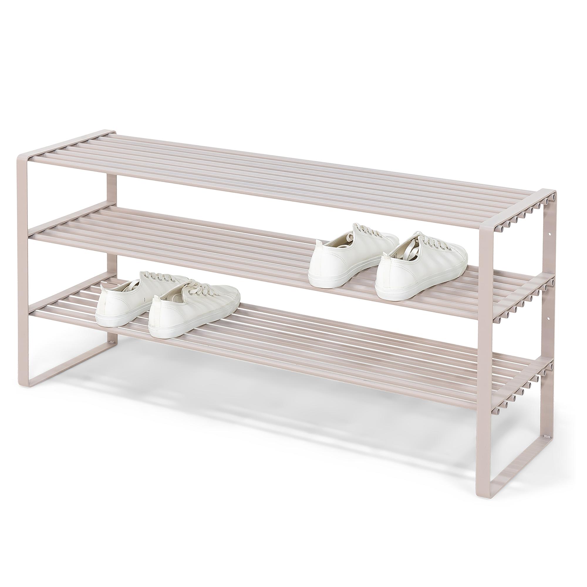 Shoe Rack Rex 3 Shelves Sand Grey 0