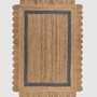 Jute Teppich Grace Handgefertigt Natur/Grau 200 x 290 cm 0