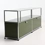 Sideboard 2x1 Mit 2 Klapptüren Olivgrün 4