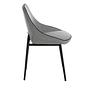 Dining chair textile gray 4