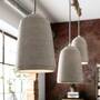 3-flammige Pendelleuchte Beton / Holz 4