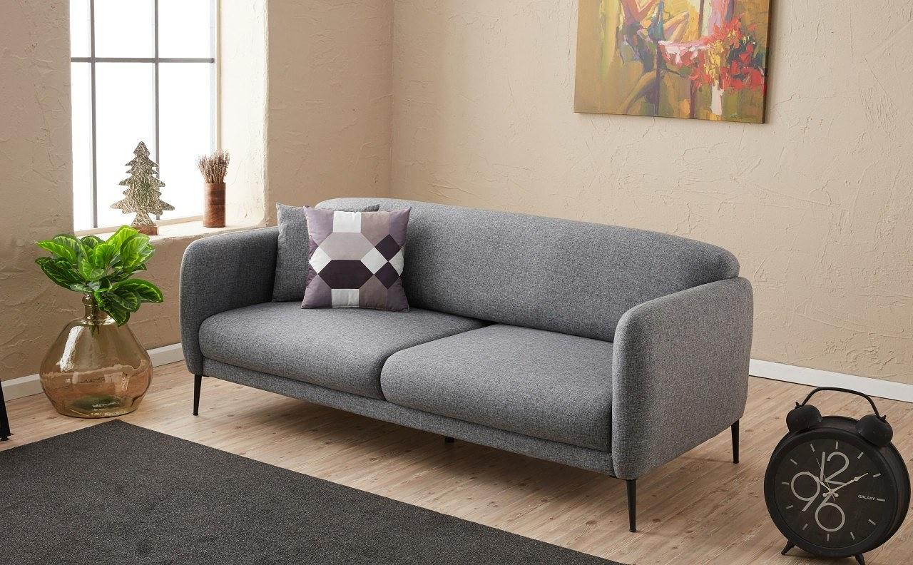 Venedik Sofa 3-Sitzer Grau 2