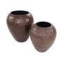 Vase Metall Braun 2