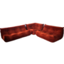 Togo Lounge Set 3-tlg. Cord Orange 0