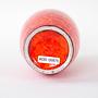 Rote Keramikvase 1960er Jahre 6