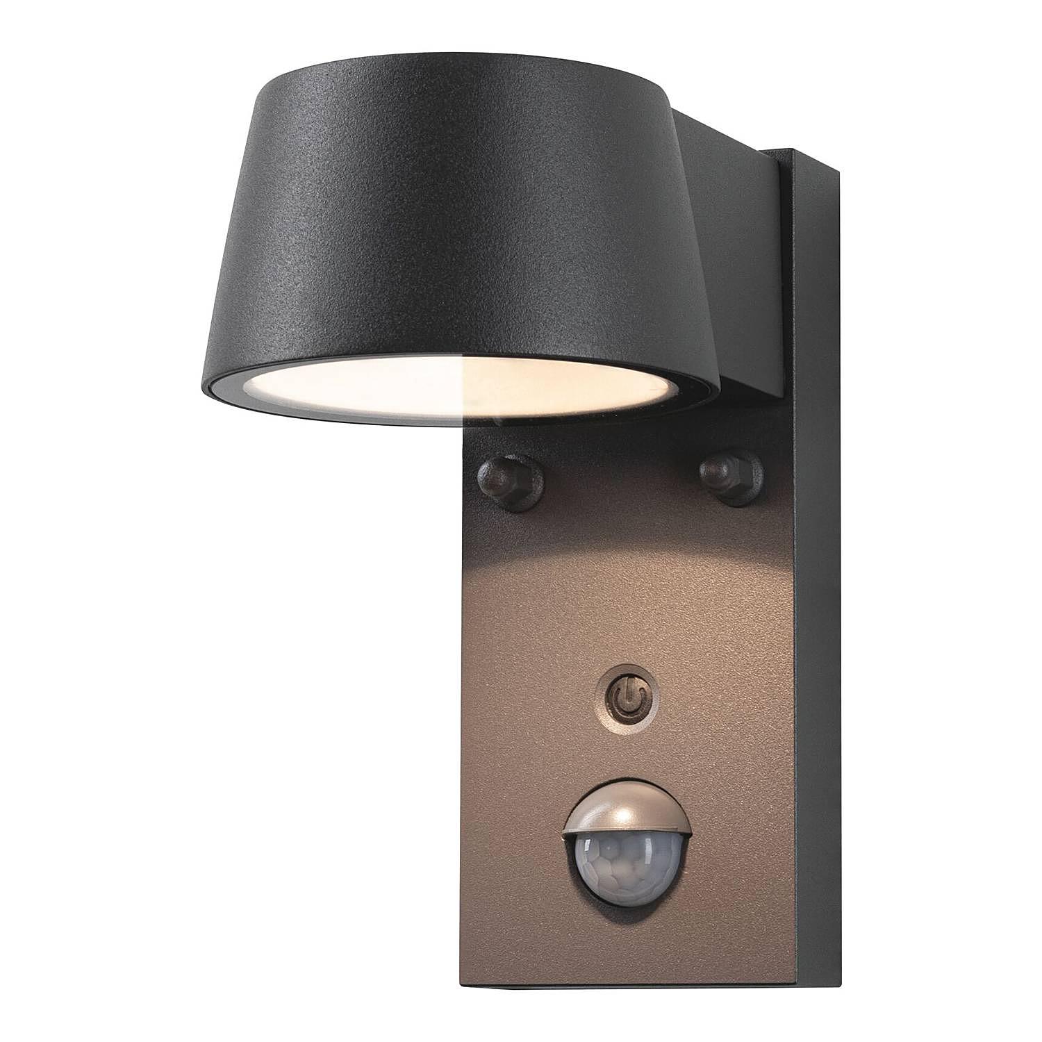 Capea mit Sensor Wandleuchte Aluminium Grau 1-flammig 0