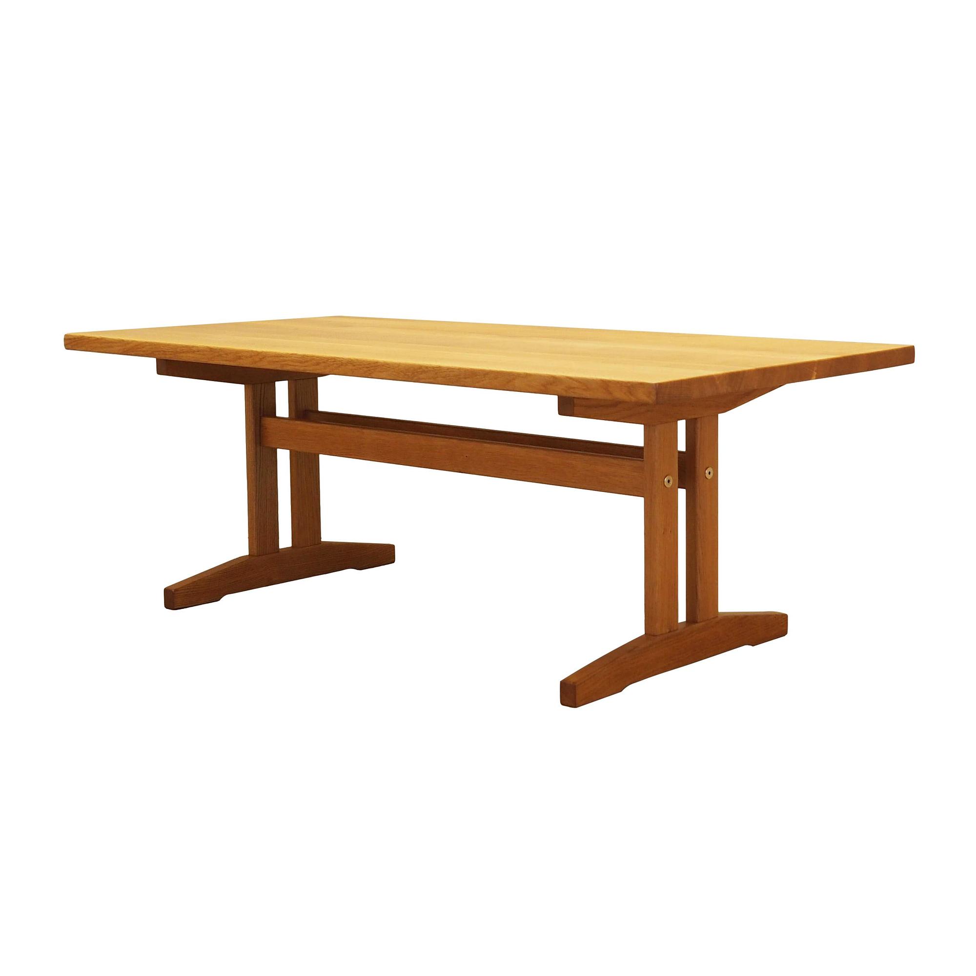 Dining table ash wood 1970s 0