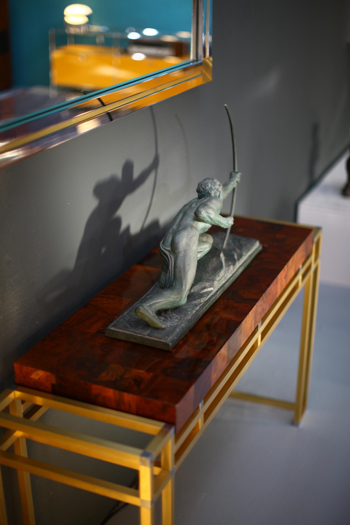 G. Boni Sculpture Archer 1960s Bronze-patinated Plaster 5