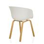 Dining chair / Shell chair OSLO W plastic white hjh Wohnen 7