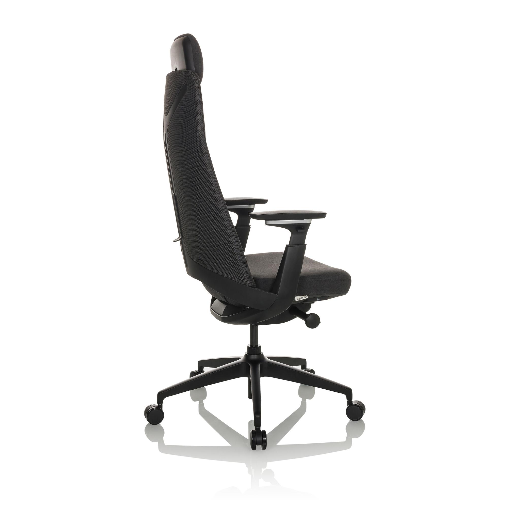 YUCANO Bürostuhl Stoff Schwarz 7