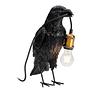 Table Lamp Animal Crow Black 1