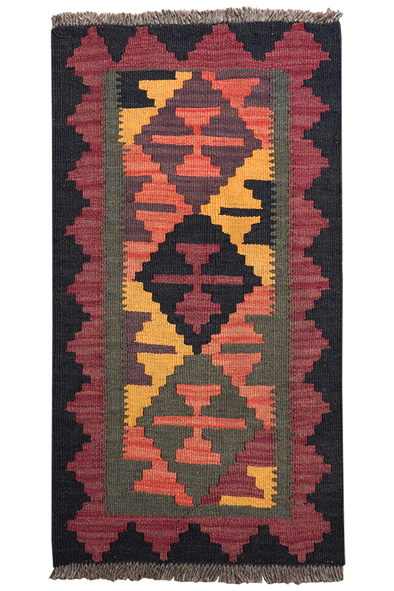 Kilim Gashgai Teppich Mehrfarbig 0