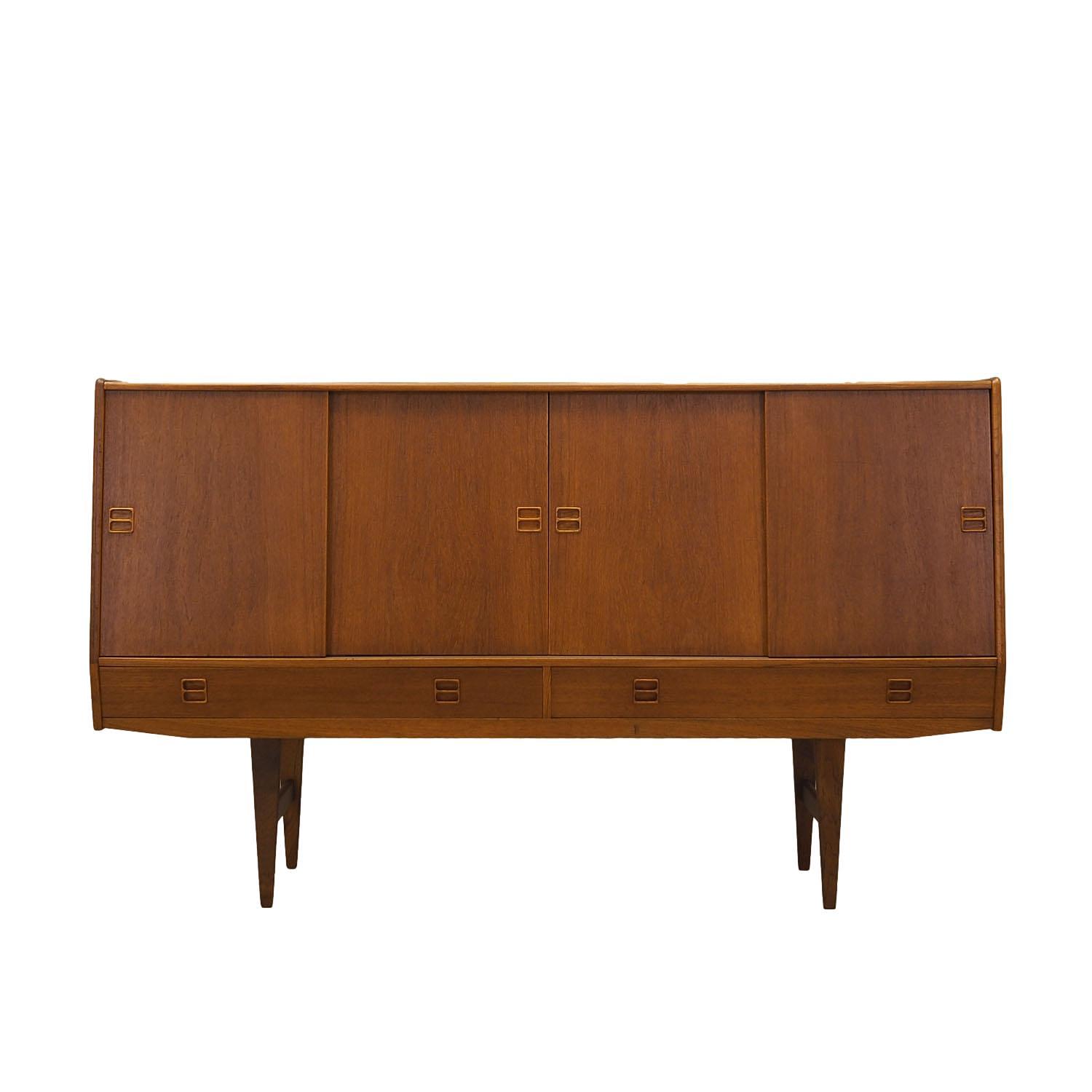 Highboard Teak wood 1960s 0