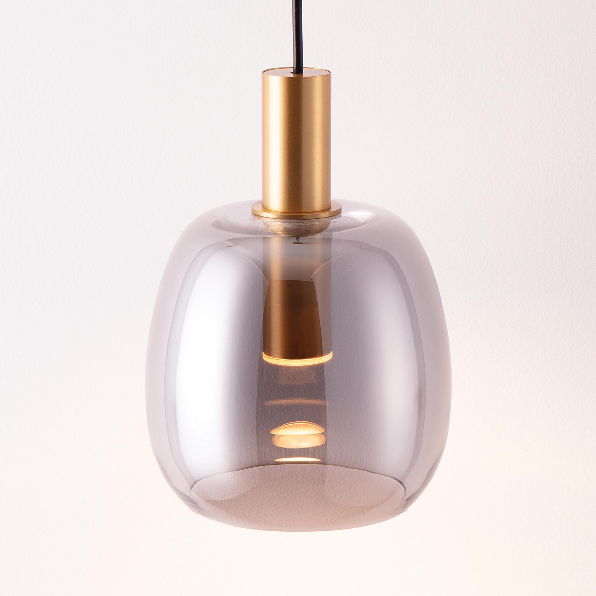 Imatia Typ A Pendelleuchte Aluminium Rauchglas Gold 0