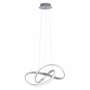 LED-Pendelleuchte 1-flammig Glas Metall Silber 2