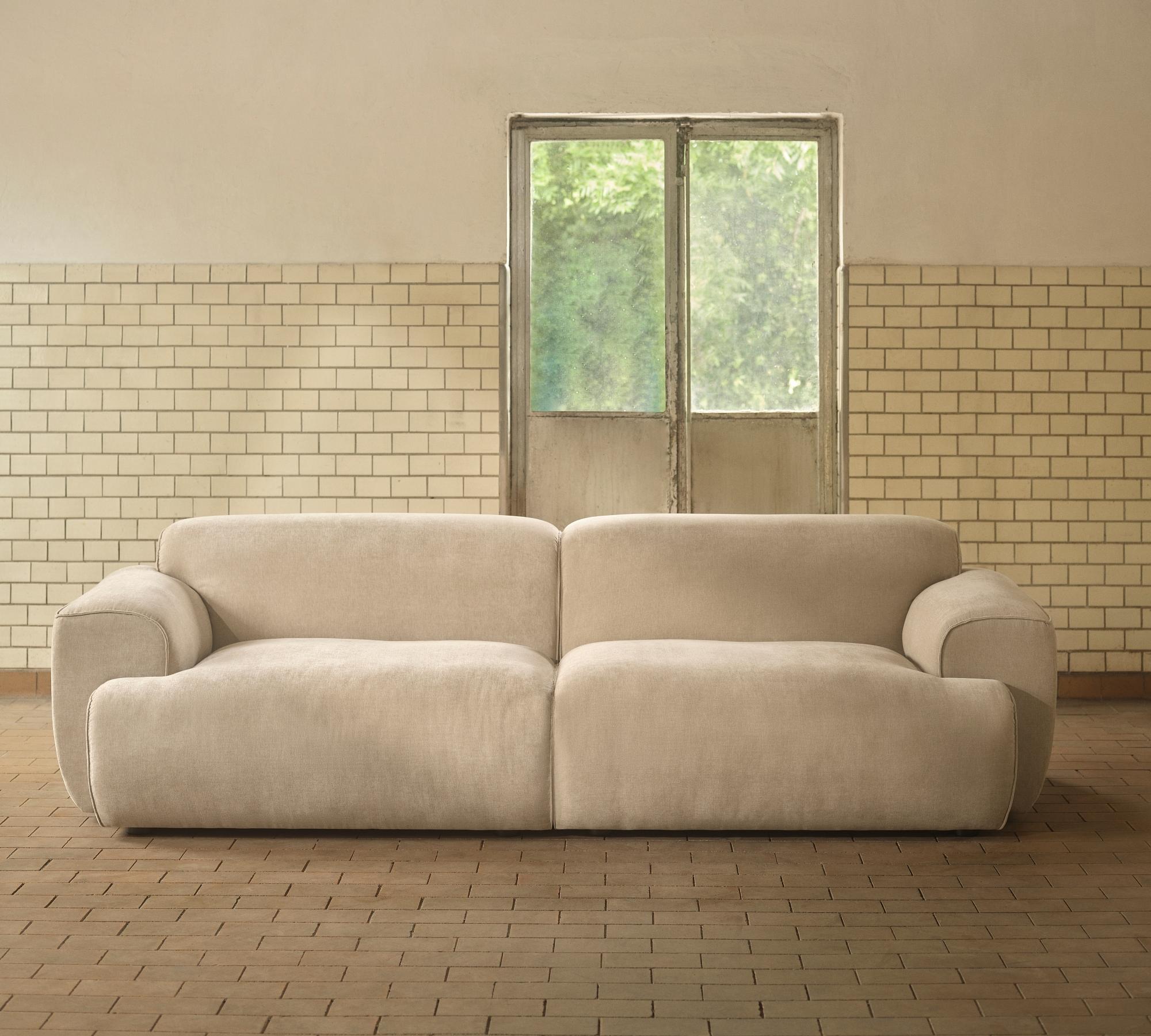 Greta Sofa 3-Sitzer Danny Cream 0