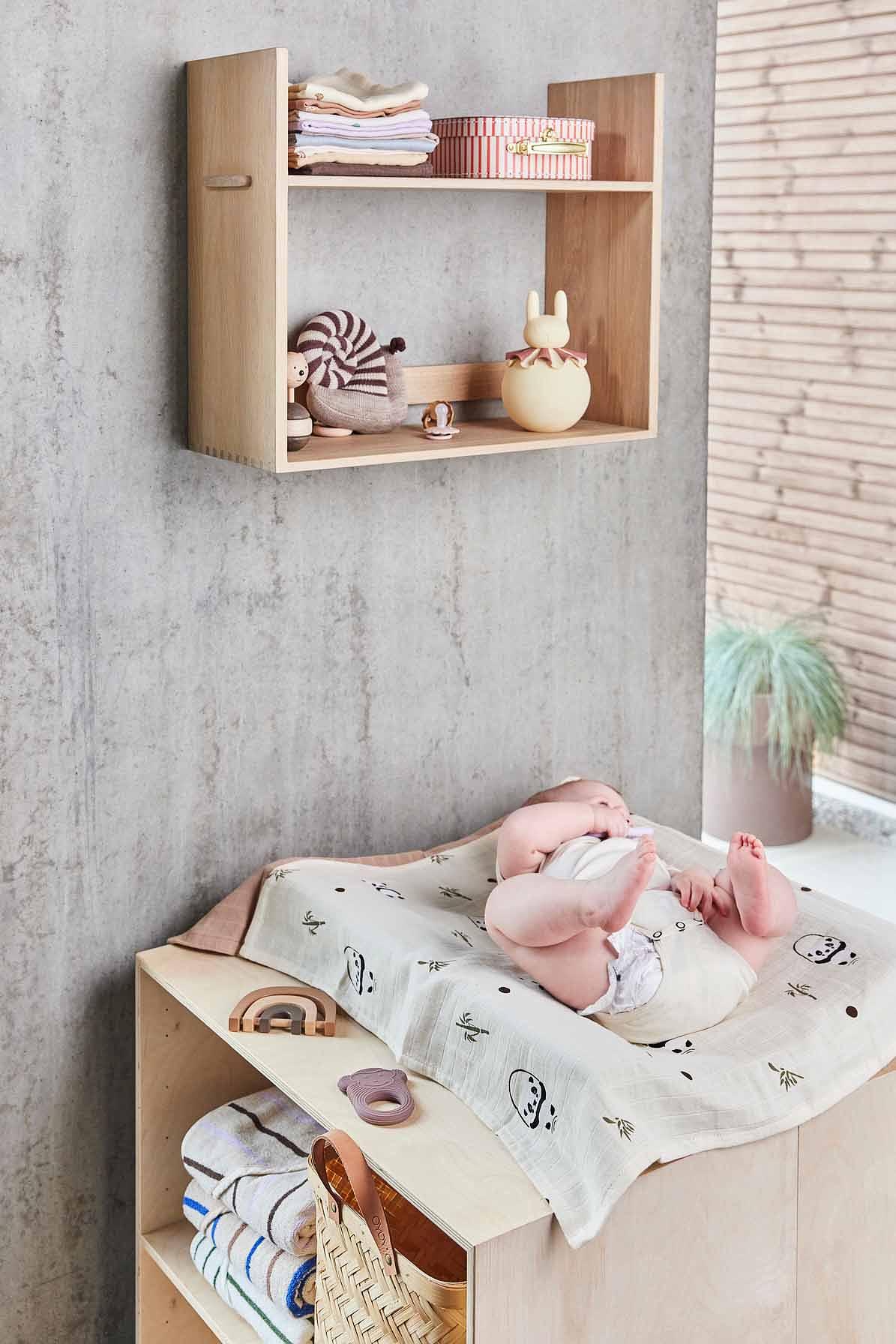 2x Nelson & Ling Ling Baby Beißring Silikon Rosa Beige 3