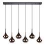 Pendant light Almoster Type B 6-Light Steel Black Copper 3